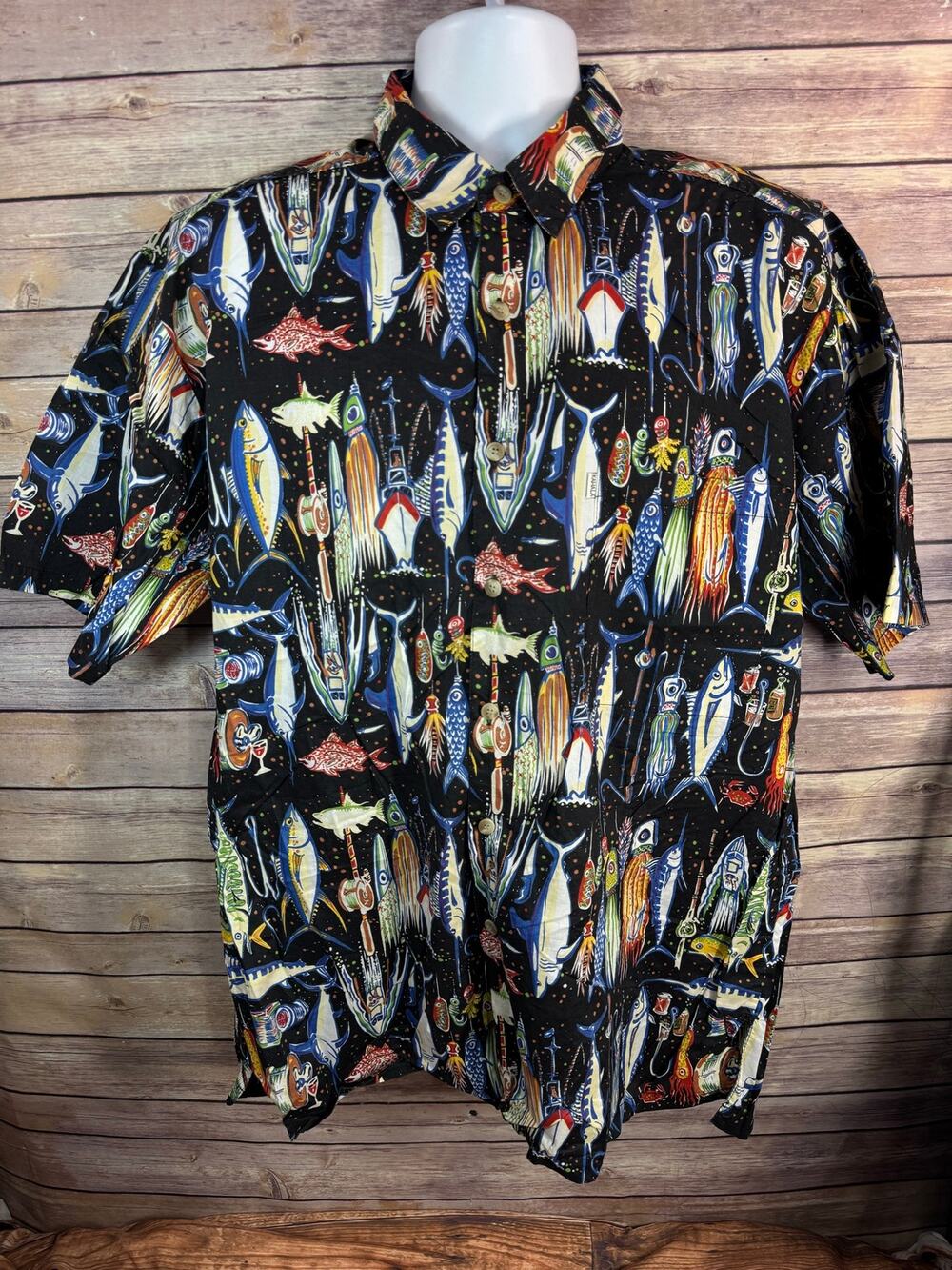 John Severson by Kahala Hawaiian Islands Fishing Lures All Over Black Large